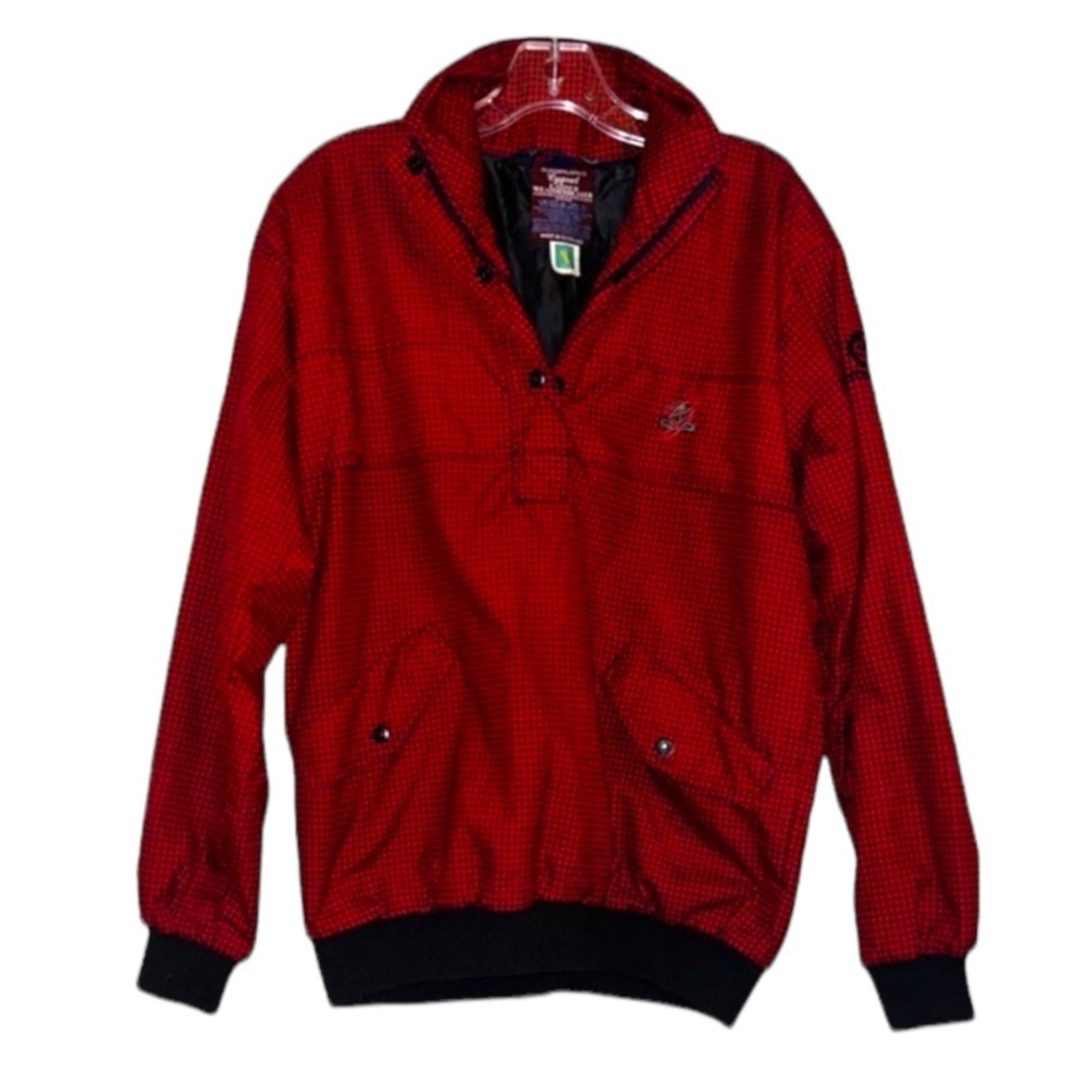 Sunderland of Scotland Houndstooth Golf Jacket Weatherbeater Waterproof Pullover